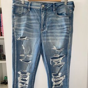 American Eagle Super Stretch Distressed Jeans